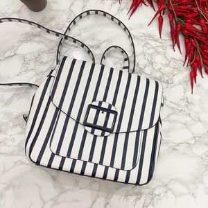 A New Day Striped Buckle Backpack